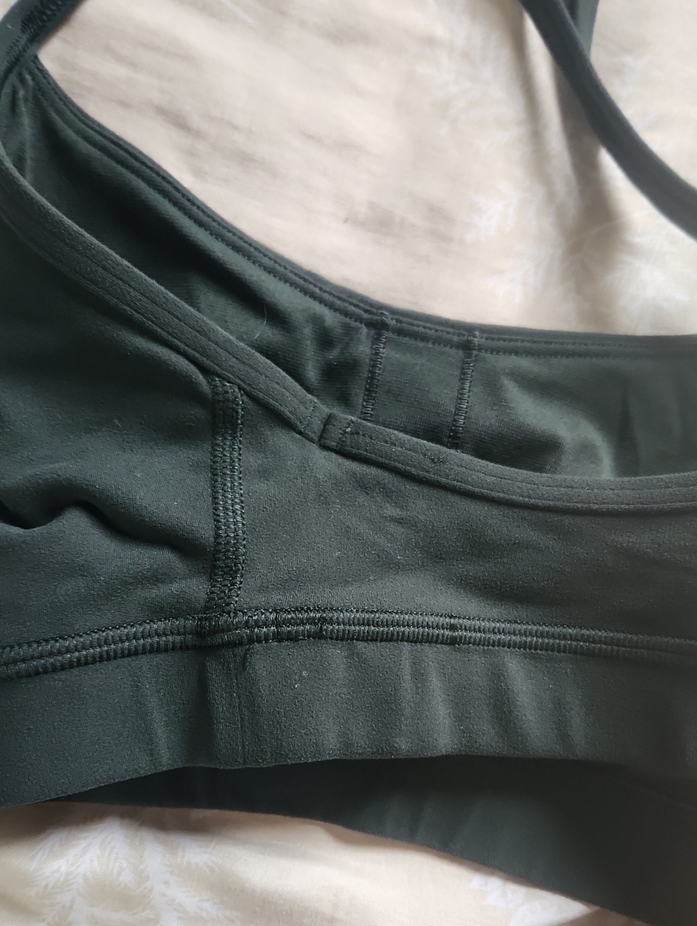 Lululemon Flow Y Sports Bra Size 8 Green - Picture 6 of 9